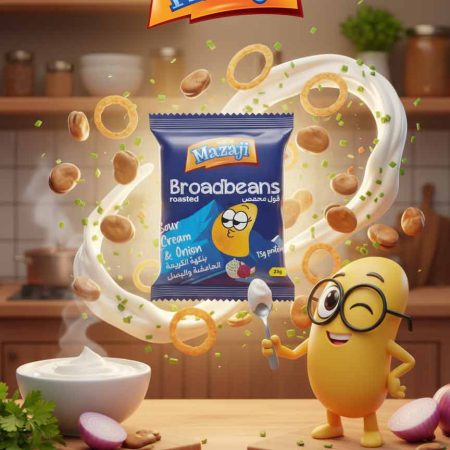 Rosted broadbeans Sour cream & onion Flavor